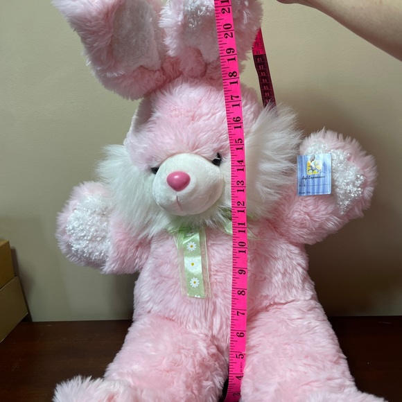 NEW EASTER BUNNY PLUSH PINK - Picture 2 of 6